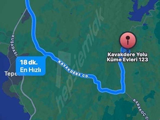 İzmir Seferihisar kavakdere köyünde satılık tarla