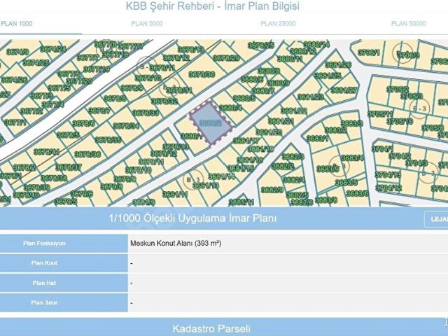 İzmit Erenler Mahallesi'nde Satılık 394 m2 Konut İmarlı Arsa
