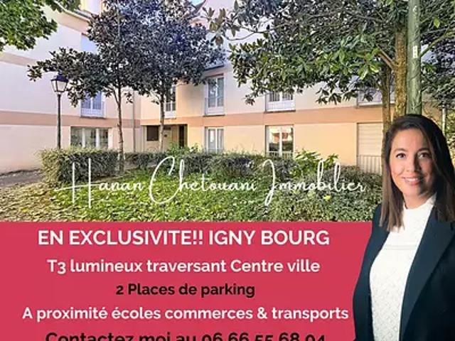 Igny 91430 Achat / Vente appartement 3 pièces t3