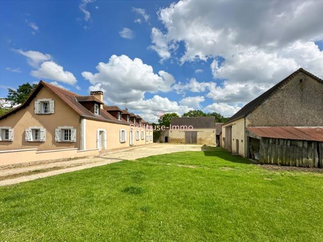 Igé 61130 Ancien corps de ferme 182 m² 5 Chambres Maison d'amis Dépendances et Verger sur 2 hectares de paradis vert