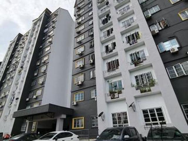 idaman senibong apartment permas jaya corner lot full loan for sales