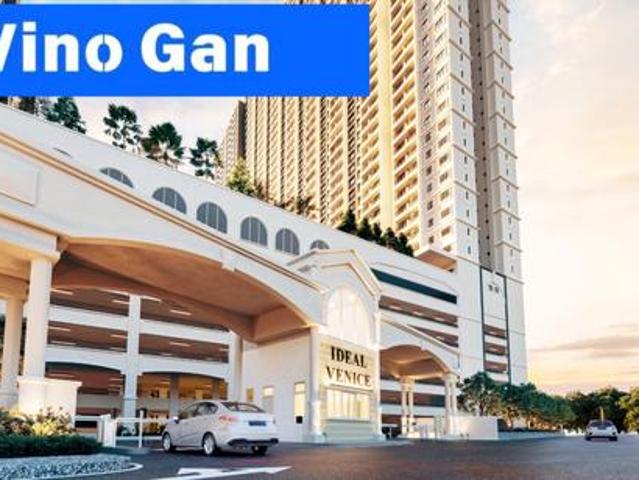 Ideal Venice Condo 900sf Basic Unit 2Carpark High Floor Gelugor USM