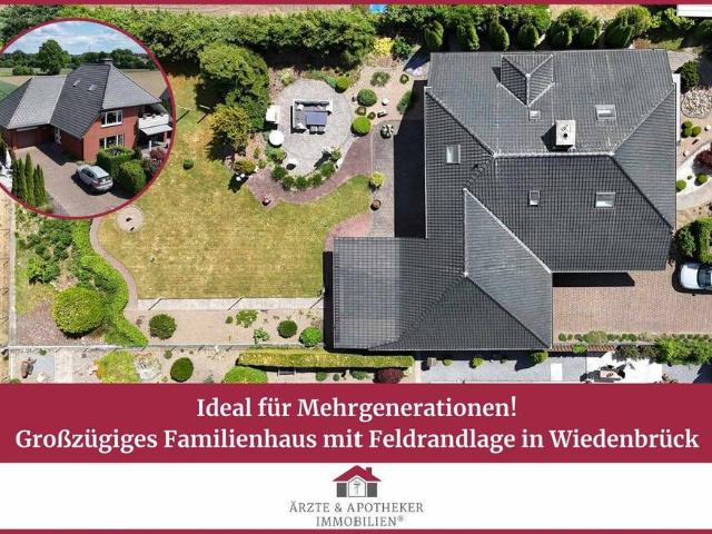 Ideal für Mehrgenerationen! Großzügiges Familienhaus mit Feldrandlage in Wiedenbrück