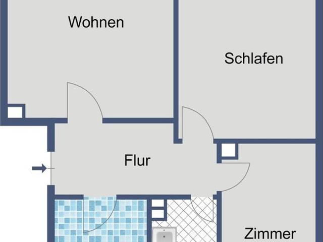 Ideal für Paare oder kleine Familien – 3 Zimmer in ruhiger Lage