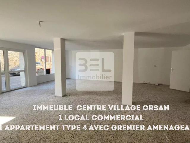 Ideal Investisseur Local Commercial Et Appartement Type 4 185m² Orsan