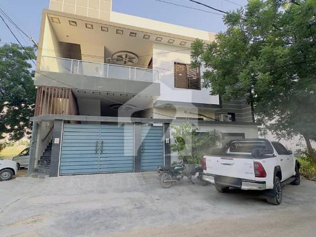 Ideal location 260 square yard ground + one corner house for sale in sector t gulshan e maymar karachi
