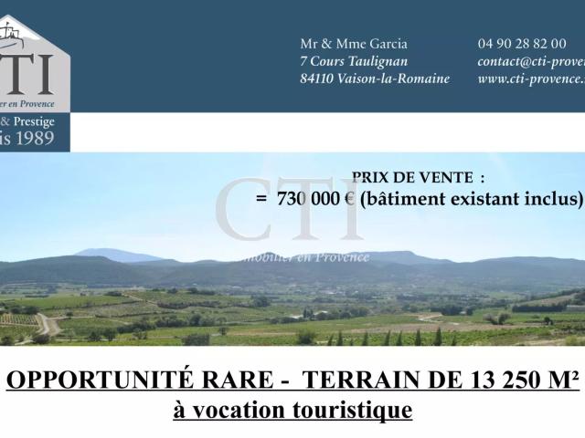 IDEAL PROMOTEUR TERRAIN A VOCATION TOURISTIQUE