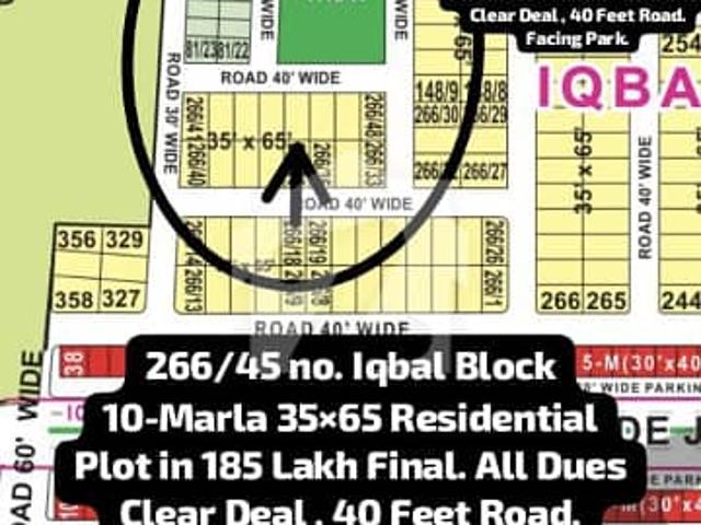 Ideal Residential Plot In Lahore Available