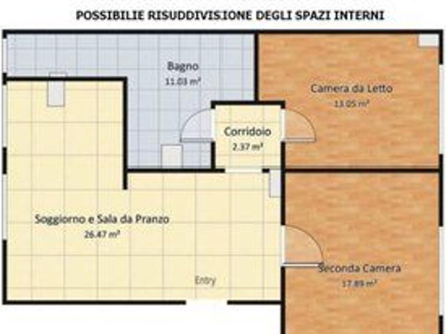 IDEALE FAMIGLIA: 2 camere da letto e grande cucina VIA SAN MARINO