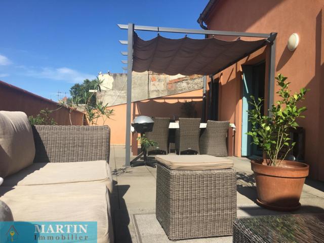 Idéalement situé en plein centre de Céret, magnifique duplex