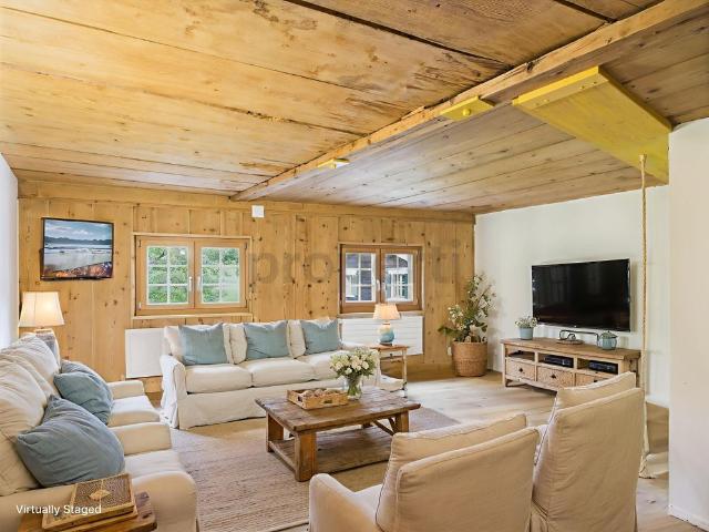 Idyllic house part with a turnaround as a headquarters or holiday home