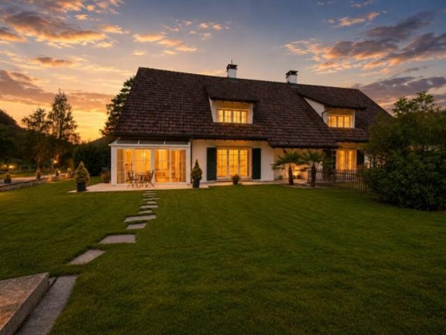 Idyllisches Zuhause an der Bauzonengrenze charmante Doppelhaushälfte mit Garten und Ausbaupotenzial