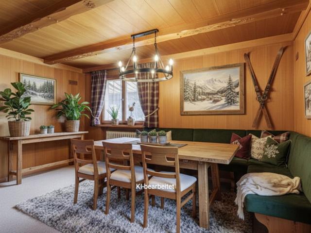 Entzückendes Ferienhaus im Bregenzerwald. Paradies im Grünen mit riesigem Garten, 2 Sonnenterassen und direkte Nähe zum Lift