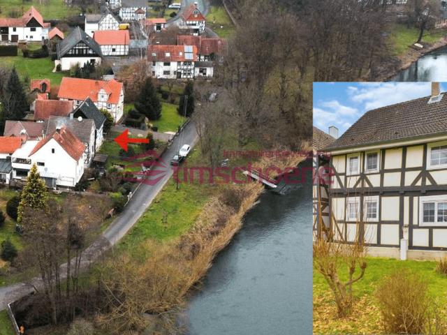 Ihr Rückzugsort in einzigartiger Lage naturnah und Bootsanleger vor dem Fachwerkhaus