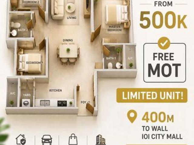 IOI City Mall Condo Golf view Pets Friendly ParkPutrajaya Selangor