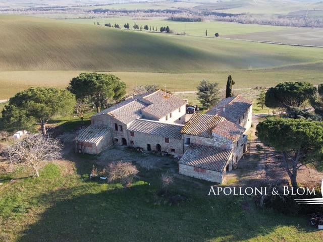 Il Cortile in Val d’Orcia con vista su Pienza, Siena Tosca. 897m² Pienza