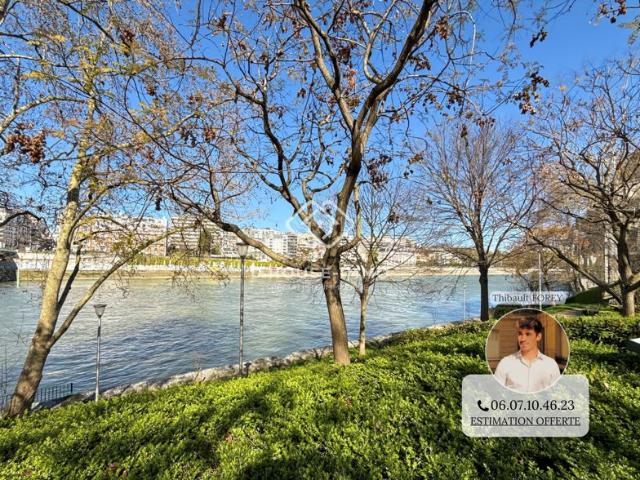 Île de la Jatte | 114m2 + balcon | 2 parkings + cave