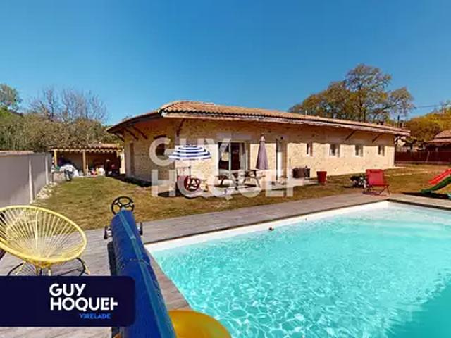 Podensac 33720 Achat / Vente maison 6 pièces t6 au dernier étage piscine