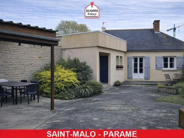 ILLE ET VILAINE Saint Malo 35400 A VENDRE MAISON T4 DE 90M² AVEC HANGAR 40M² GARAGE 17M² PARKING 2/3 VOITURES TERRAIN CLOS DE +450M² ACTIVITES COMMERCIALES A ETUDIER
