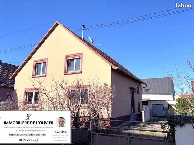 Illkirch au calme, Maison 130m² sur 4.29 ares avec fort potentiel