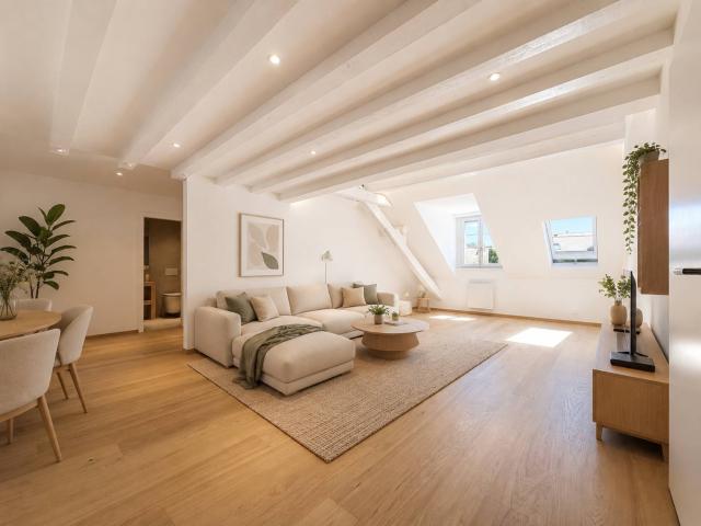 Im Zentrum des Dorfes, ein Penthouse von 153 m² mit Charakter