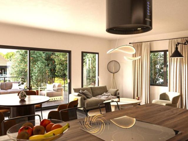 Im Bau: Schöne Wohnung: Terrasse von 32 m², Rasen 98 m². Sehr schönes Angebot