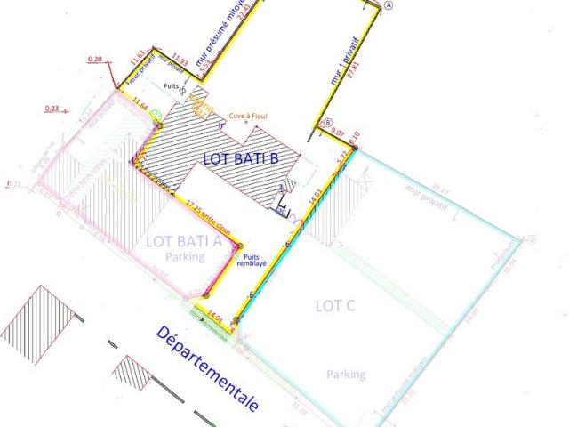 Immeuble ancien hôtel 600 m² + terrain à bâtir 1 909 m² – potentiel division – Denguin