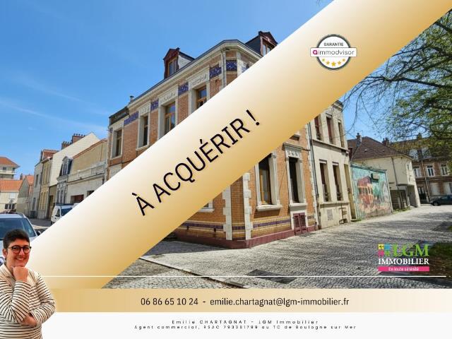 ?️ Immeuble de caractère – Emplacement exceptionnel – Calais. 166m² Calais