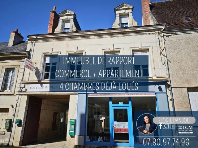 Immeuble de rapport de 223m² – Centre de Montoire sur le Loi. 223m² Montoire sur le Loir
