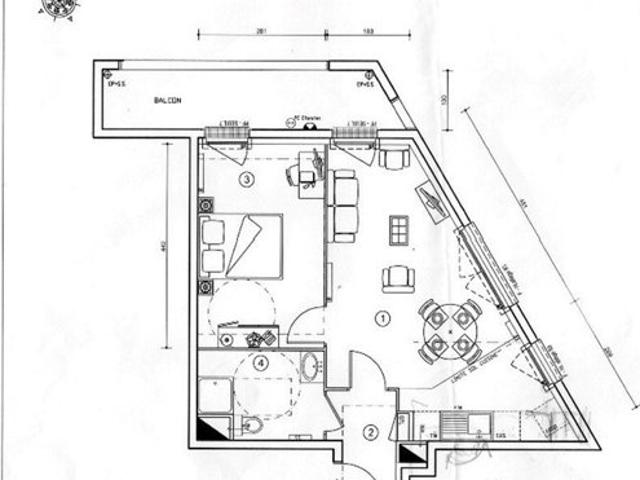Immeuble de septembre 2019: T2, 44m2, balcon