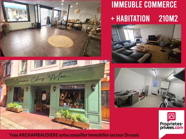 Immeuble Dreux 6 pièce s 210 m2 avec local commercial