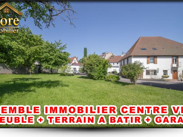 IMMEUBLE + GARAGES + TERRAIN CONSTRUCTIBLE