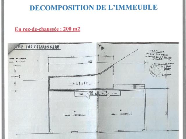 Immeuble de rapport, 366m2 FORT POTENTIEL BERRE