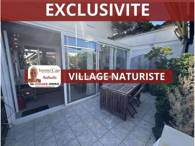 IMMO ' CAP NATHALIE BELLE VILLA A LA VENTE AU VILLAGE NATURISTE SUR PORT NATURE 2 CLIMATISEE ORIENTEE SUD OUEST PLACE DE PARKING