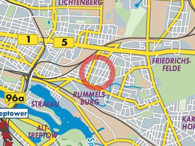 IMMOBERLIN.DE Optimales Grundstück mit vermieteten Garagen in gefragter Lage von Lichtenberg