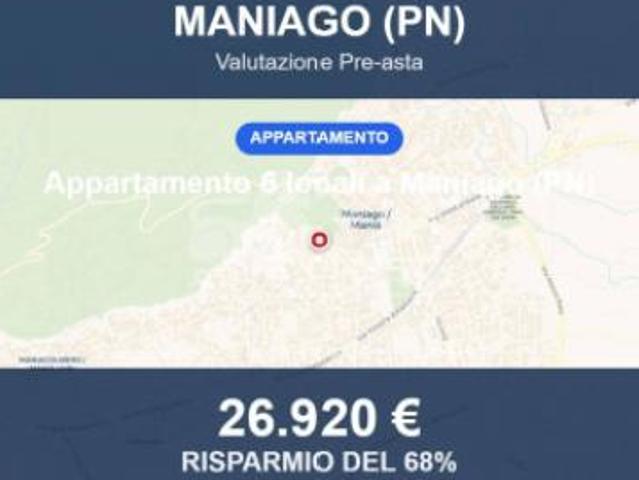 Immobile in asta di 151 m con più di 5 locali in vendita a Maniago