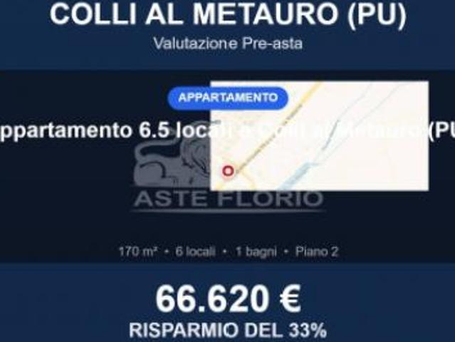 Immobile in asta di 170 m, box auto in vendita a Colli al Metauro