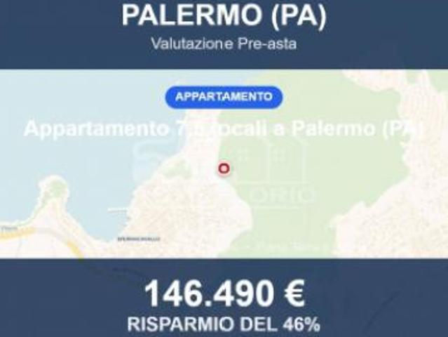 Immobile in asta di 174 m con più di 5 locali in vendita a Palermo