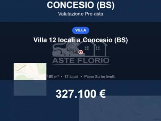 Immobile in asta di 180 m con più di 5 locali e box auto in vendita a Concesio
