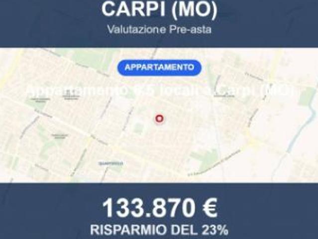 Immobile in asta di 109 m con più di 5 locali e box auto in vendita a Carpi