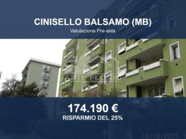 Immobile in asta di 111 m con più di 5 locali e box auto in vendita a Cinisello Balsamo