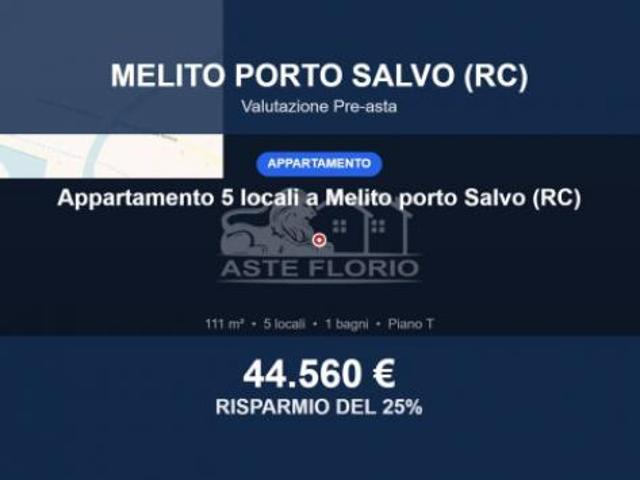 Immobile in asta di 111 m in vendita a Melito di Porto Salvo