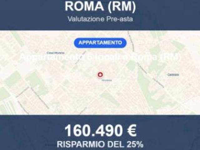 Immobile in asta di 117 m con più di 5 locali e box auto in vendita a Roma