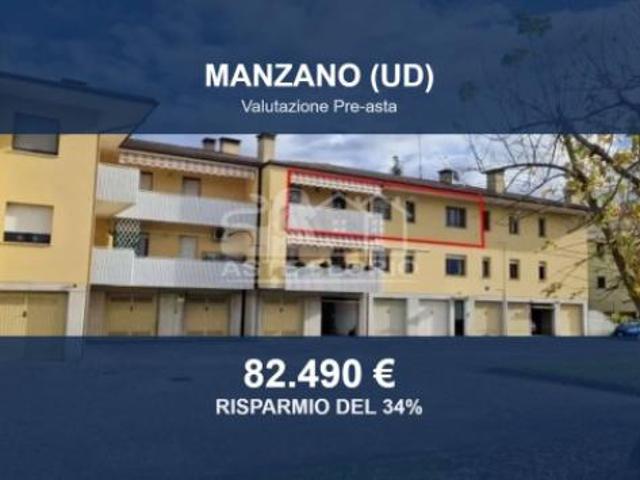 Immobile in asta di 115 m con più di 5 locali e box auto doppio in vendita a Manzano