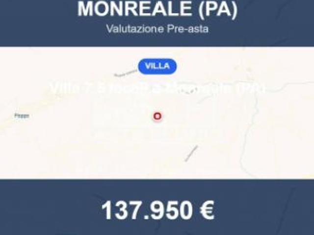 Immobile in asta di 127 m con più di 5 locali e box auto in vendita a Monreale