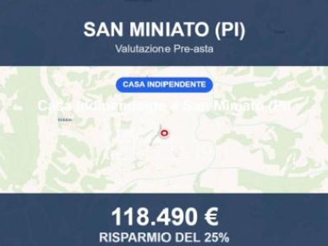 Immobile in asta di 132 m con più di 5 locali e box auto in vendita a San Miniato