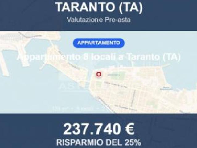 Immobile in asta di 134 m con più di 5 locali in vendita a Taranto
