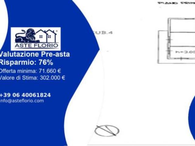 Immobile in asta di 280 m, box auto in vendita a Gavignano