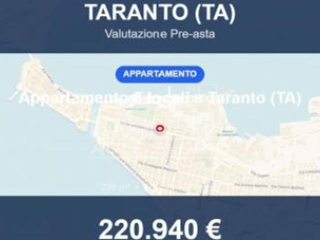 Immobile in asta di 235 m con più di 5 locali in vendita a Taranto