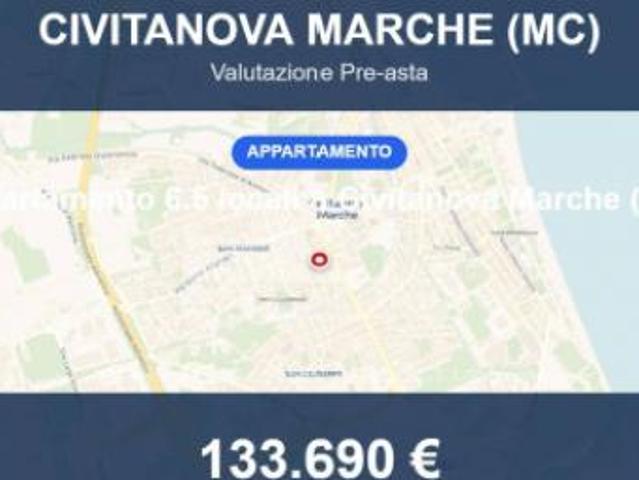 Immobile in asta di 324 m, box auto in vendita a Civitanova Marche